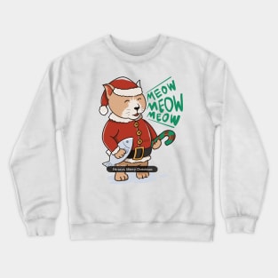 Chirstmas Cat Crewneck Sweatshirt